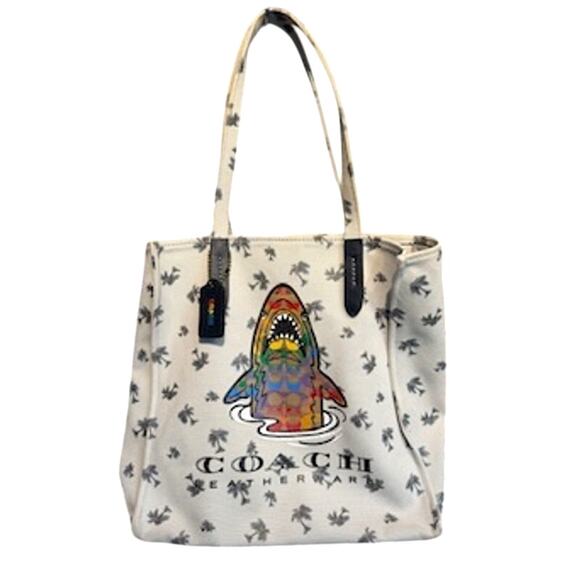 COACH Tote With Rainbow Signature Sharky*Limited Edition Collectible Tote - Picture 1 of 1